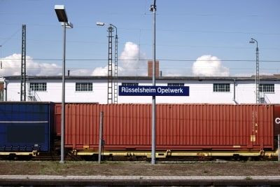 Bahnsteig Rüsselsheim Opelwerk